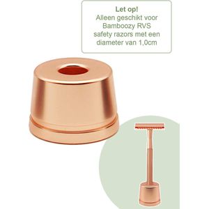 Losse Safety Razor Houder Rosé Goud Gold - Geschikt voor Bamboozy Metalen Safety Razors