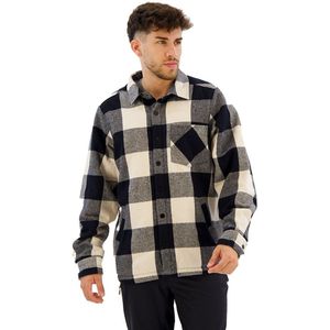 Black Diamond - Project Lined - Flannel Overhemd - Zwart - Biologisch Katoen, Gerecycled Polyester Sherpa-Fleece