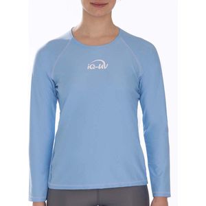 iQ UV - Aqua Dames Rash Guard - Blauw - Lange Mouwen