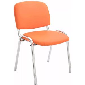 In And OutdoorMatch stoel Ray - vergaderstoel - 100% polyurethaan - Oranje - Bezoekersstoel