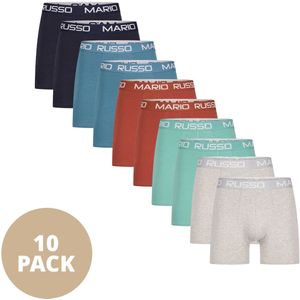 Mario Russo Boxershorts - Boxershort heren - Onderbroeken heren - 10-pack - S - Color Mix