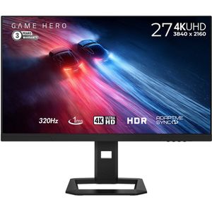 GAME HERO® 27 inch FHD/4K DualRes Gaming Monitor 320/160Hz - 1ms - Fast IPS
