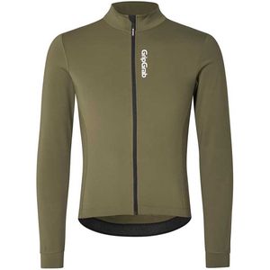 GripGrab Ride Thermal Long Sleeve Jersey Fietsshirt (olijfgroen)