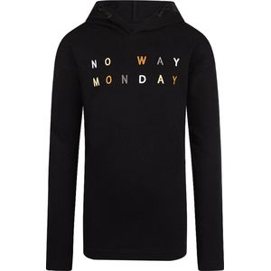 No Way Monday - Jongens Shirt - Black - Maat 110