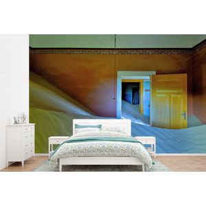Zand - Woestijn - Deur - Architectuur - Behangpapier