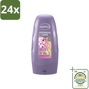 Andrélon - Levendig Lang - Conditioner - 250 ml - Voordeelverpakking - 24 stuks - Lang haar - Sakura olie