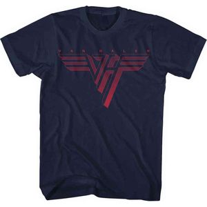 Van Halen - Classic Red Logo Heren T-shirt - L - Blauw