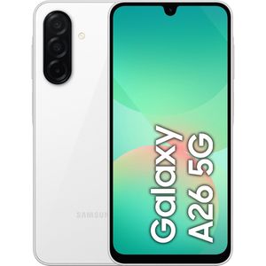 Samsung Galaxy A26 17 cm (6.7"") Hybride Dual SIM Android 15 5G USB Type-C 8 GB 256 GB 5000 mAh Wit