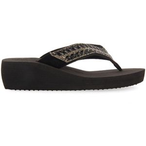 Gioseppo - 71994 - Slippers - Zwart - Kristallen Decoratie - Lichtgewicht