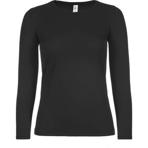 B&C #E150 Ladies' T-shirt long sleeves CGTW06T - Black - 3XL