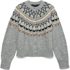 Vero Moda - Vmtammy Ls O-neck Nordic Cardigan - Gemêleerd - Dames