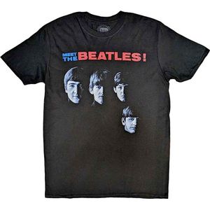 The Beatles - Meet The Beatles Heren T-shirt - M - Zwart