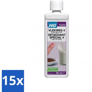 HG - Wasruimte - Vlekweg 4 - Bloed, Melk, Saus - 50 ml - Bulkverpakking - 15 stuks