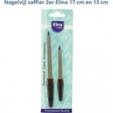 Nagelvijl saffier 2 stuks 17cm en 13cm
