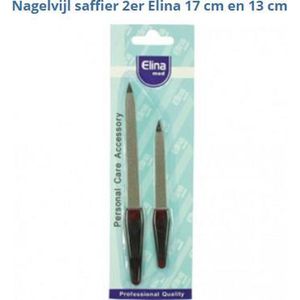 Nagelvijl saffier 2 stuks 17cm en 13cm
