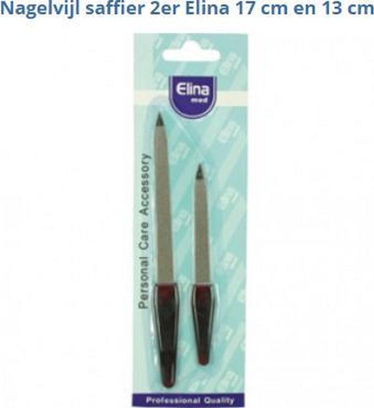 Nagelvijl saffier 2 stuks 17cm en 13cm