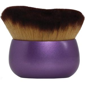 Makeup Blend & Blur Extra Grote Lichaamskwast - voor Zelfbruiner Beenmake-up & Bronzer Zelfbruiner Applicator - Poeder Foundation Blusher Bronzer Massager voor Gezicht - 1 stuk(Paars)