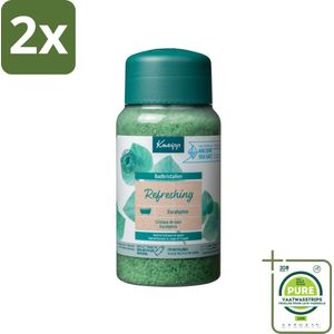 Kneipp - Badzout - Badkristallen - Mint Eucalyptus - 600 g - Voordeelverpakking - 2 stuks - Badzout - Badkristallen
