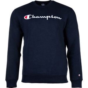 Champion Big Logo Fleece Crewneck Sweater Heren - Maat L