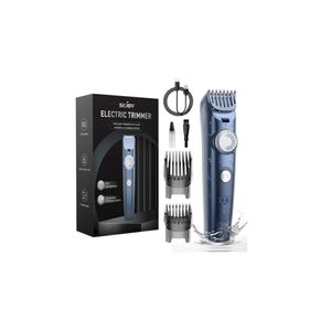 WNHB® Draadloze Tondeuse voor Mannen – Waterdicht en Oplaadbaar – Tondeuse voor Hoofdhaar en Baard – Stil en Krachtig – Lichtblauw Design