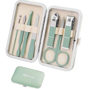 Essentiële Manicureset voor Reis - Nagelverzorging en Pedicure Gereedschap in Roestvrij Staal