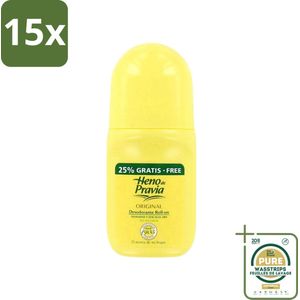 15 x Heno De Pravia - Deodorant Roller - Original Geur - 50 ml - Grootverpakking - Deodorant Roller - Heno De Pravia - Deodorant - Geur - Frisheid