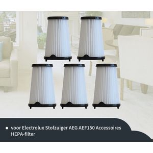 5 filters geschikt voor AEG CX7/CX7-2 & Electrolux Ergorapido stofzuigers