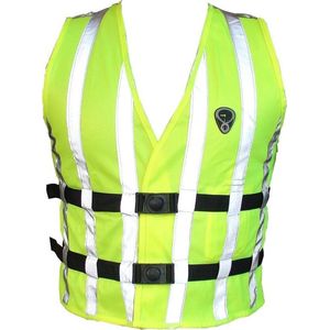 Fluohesje EN 1150 voor kind 6- 13 jr WOWOW - fashion veiligheidsvest kinderen