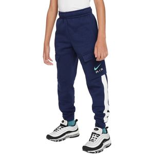 Nike air fleece cargo joggingbroek in de kleur marine.