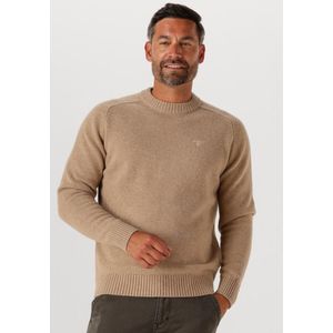 Barbour - Grangetown Crew Neck Sweater - Beige - Wol