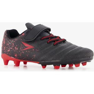 Dutchy Glide FG kinder voetbalschoenen zwart rood - Maat 26 - Uitneembare zool