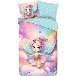 Good Morning - Kinderdekbedovertrek - Roze - 100% Katoen