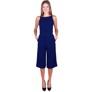 John Zack Donkerblauwe jumpsuit, 3/4 pijp