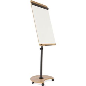 Rocada Natural verrijdbare Flipover 69 x 99 cm - Magnetische whiteboard tafel