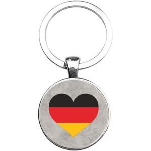 Sleutelhanger Glas - Vlag Duitsland