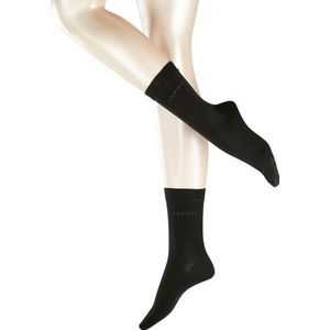 Esprit Uni 2-Pack duurzaam organisch katoen multipack sokken dames zwart - Maat 39-42