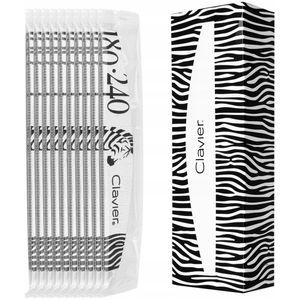 Clavier Nagelvijlen Halve Maan 180/240 - Steriel Verpakt (10 stuks)