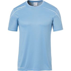 Uhlsport Stream 22 Shirt Korte Mouw Kinderen - Hemelsblauw / Wit | Maat: 164