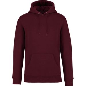 Biologische unisex hoodie met capuchon merk Native Spirit Dark Cherry - XXL