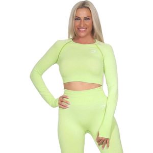 Naadloze Crop Top met lange mouwen voor dames