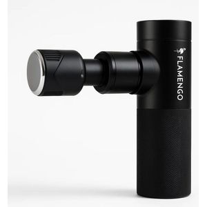 Flamengo Mini Massage Gun – Inclusief Hot & Cold Kop | Staal Design | Ultralicht, Stil en Draadloos | Krachtige Spiermassage + Warmte & Koude Therapie - massage apparaat pistool INCL set