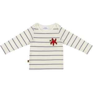 Frogs and Dogs-Pirate Shirt Stripes-Off White - Maat 50/56