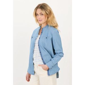 Camel Active - Jeansblouse - Blauw - Katoen