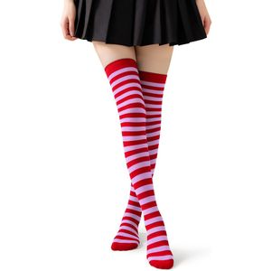 Dames kniekousen - extra lange casual kniekousen - klassieke mode kniekousen - stretch kousen voor dames - sportsokken - geschikt voor dagelijks gebruik rollenspel