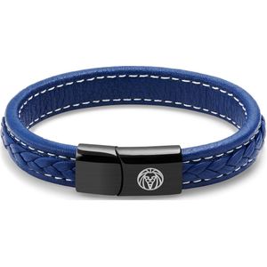 Lucleon - Heren - Leer Armband - Blauw