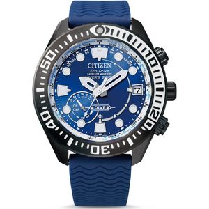 Citizen Promaster Horloge - Citizen heren horloge - Blauw - diameter 47 mm - Titanium