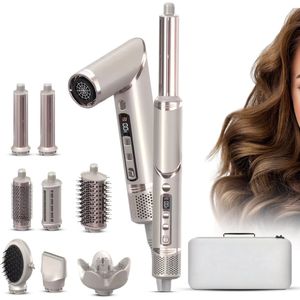SEPH - 8-in-1 Airstyler - Multistyler Föhnborstel - Inclusief 8 Opzetstukken - Voor Glad Krullend en Golvend Haar
