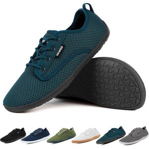 Geweo Barefoot Schoenen - Sneakers - Sportschoenen - Wandelschoenen - Buitenschoenen - Heren - Dames - Turkoois– Maat 43