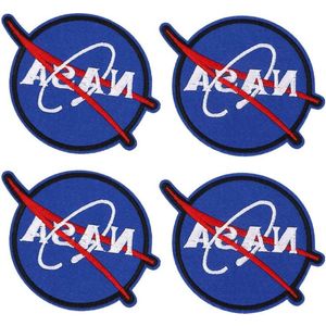 Geborduurde patches - Set van 8 stuks voor kleding en decoratie in NASA-stijl