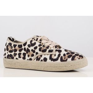 Dames schoenen laag casual met luipaard/Safari print, maat 38